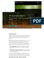 ESG Explained - Article Series Exploring ESG From The Very Basics - #5 Materiality Matters