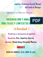 A1 U2 Practicas y Escenarios de Gestión