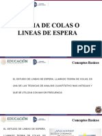 IIND 5o I.O. - TEMA 5.1 TEORIA DE COLAS O LINEAS DE ESPERA