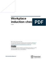 Workplace Induction Checklist