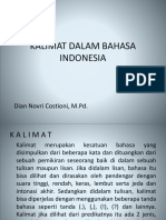 KALIMAT DALAM BAHASA INDONESIA