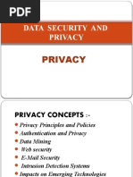 Data Security and Privacy