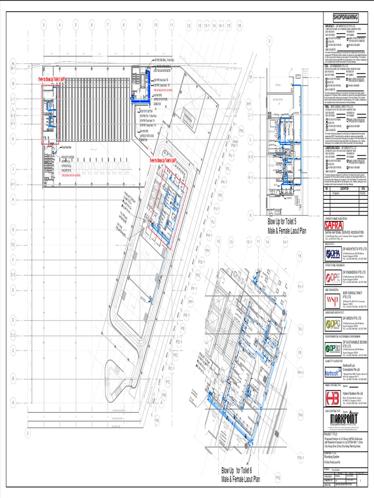 4th Storey Plumbing Layout Plan Rev 0 | PDF | Civil Engineering