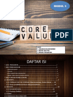 Corevalue Modul 3