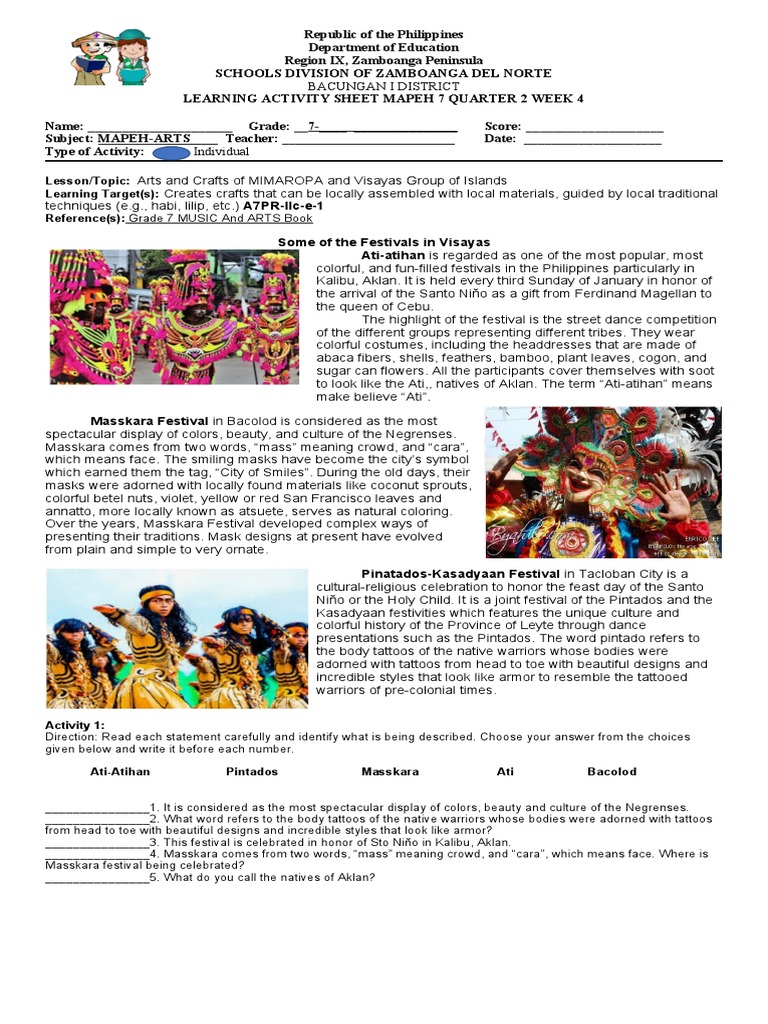 LAS ARTS 7 Week4 | PDF