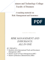 Risk MGT CH 1 and 2