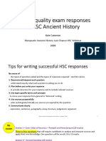 Writing Quality HSC Responses Macquarie