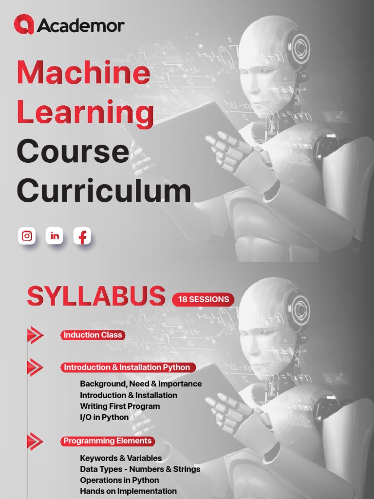 Machine Learning Curriculum | PDF