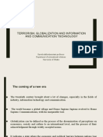 Terrorism, Globalization and Information and Communication Technology