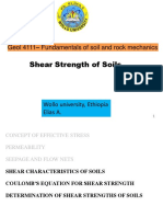 Lecture 5 - Shear Strength of Soils