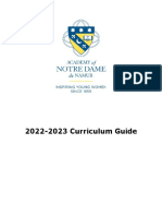 Curriculum Guide - AY 2022-2023