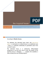 Tropical house design guidelines according to Bawa and Correa