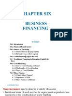 CHAPTER SIX Business Finacing