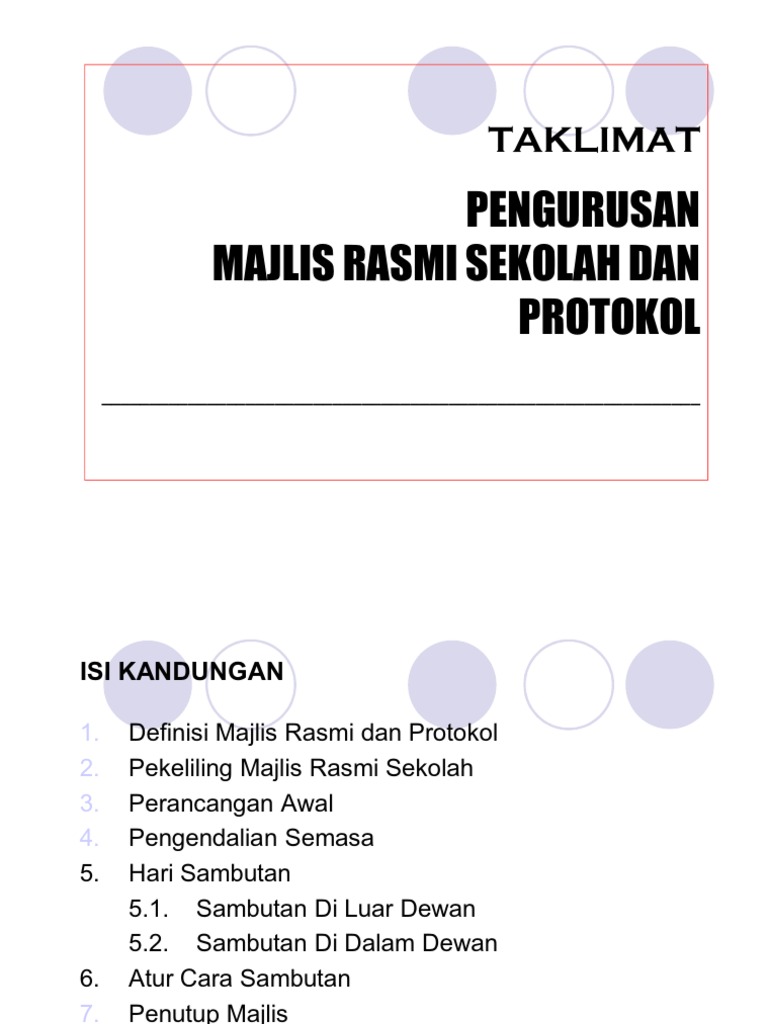 (Pengurusan Majlis Rasmi Protokol | PDF