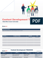 Content Development Course Curriculum Changes Tracker