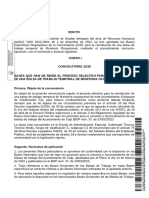 Publicación - Edicto - Edicto Bases Convocatoria 22 - 39, Bolsa de Trabajo MONITOR - A OCUPACIONAL