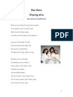 Bee Gees-Stayin Alive FULL TEXT