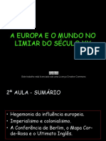 A - A EUROPA E O MUNDO EM FINAIS DO SÉCULO XIX