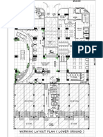 Restaurant floor plan with dimensions