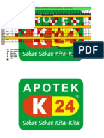 Jadwal Shift Apotek K24 LLG Agust - Sept 22