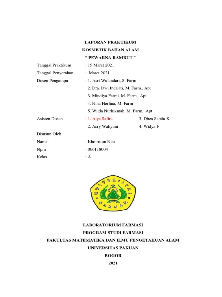 Natural Hair Dye Gel Formulation Using Papaya Seed Extract PDF