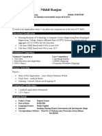 CGCJ Resume Format 2