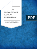 Aviso de Privacidade Instagram RT