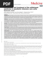 Assessment and Treatment of The Withdrawal