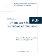 Slide Bài Giảng Lý Thuyết Xác Suất Và Thống Kê Ứng Dụng