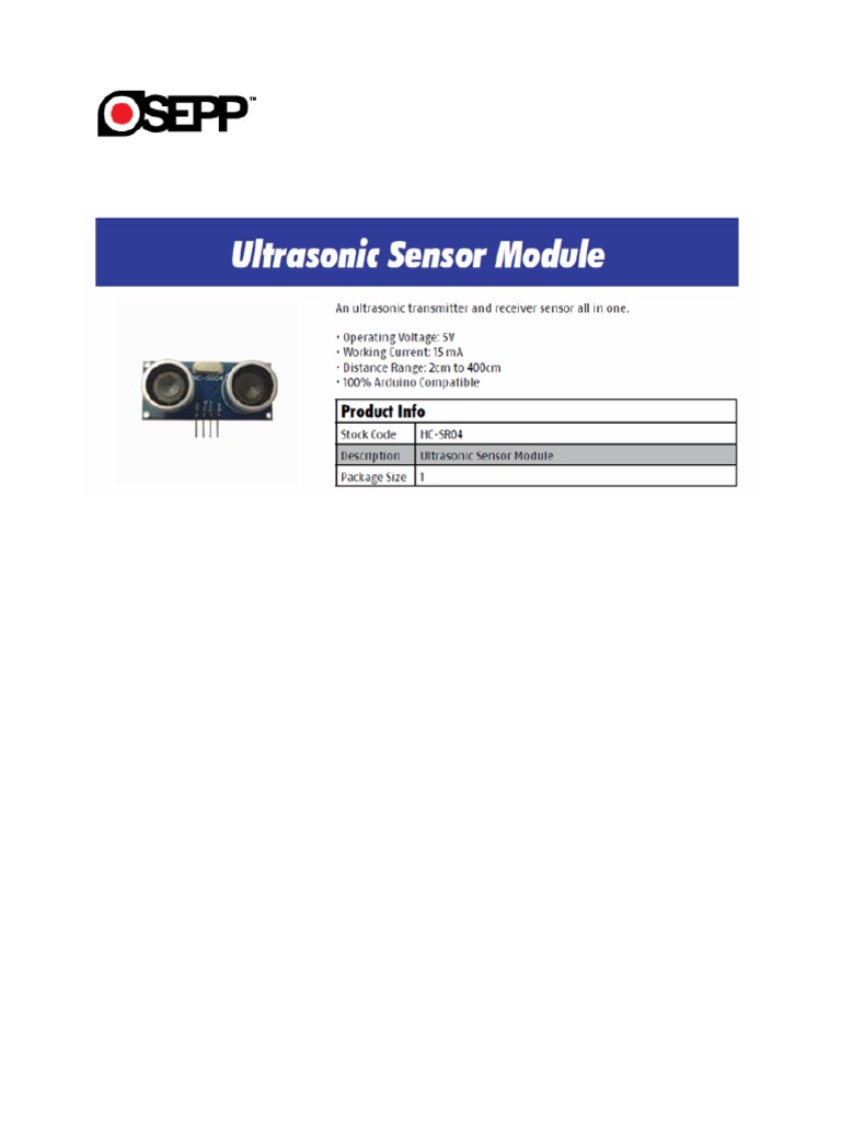 HC SR04 | PDF