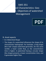 SWE351-5-Watershed Geomorphology, Objectives of WSM