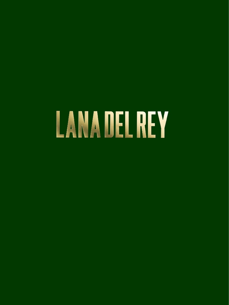 Lana Del Rey Digital Lyric Book | PDF