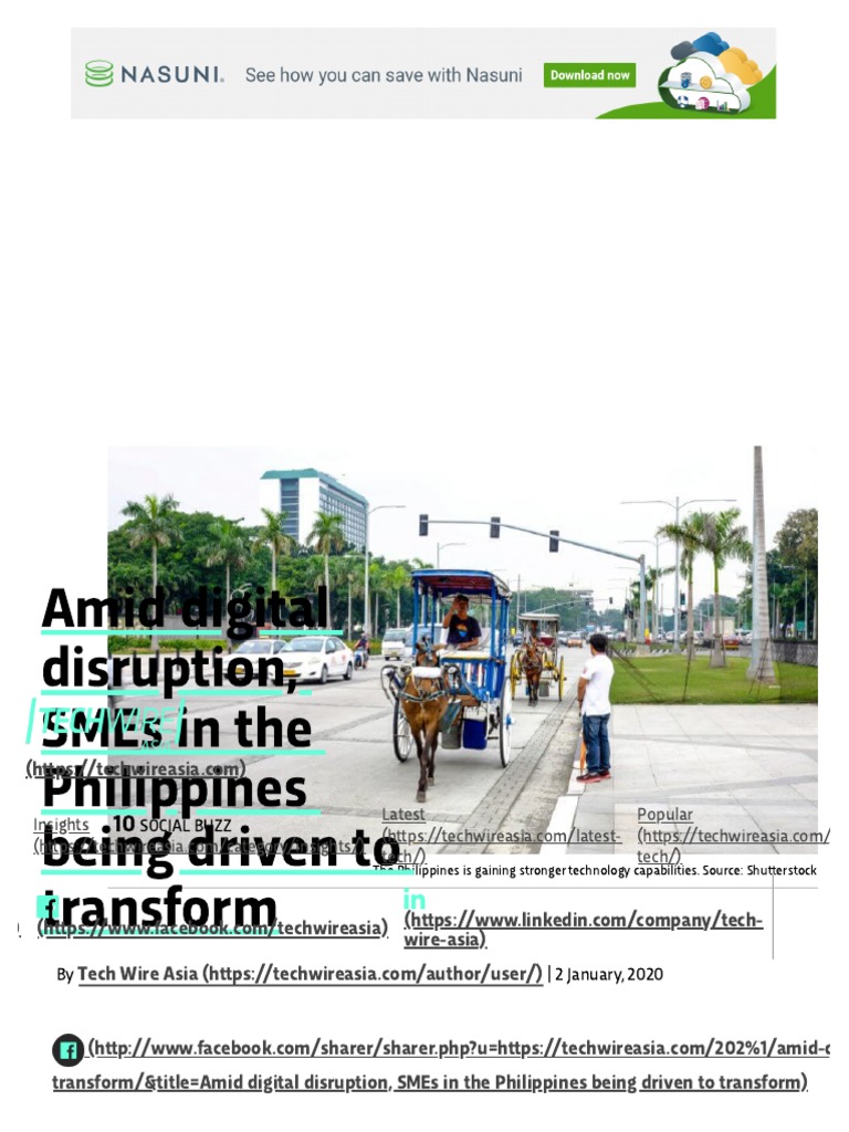 Amid Digital Disruption, SMEs in The Philippines Being Driven To ...