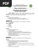 Vital Signs Taking - Procedures-Rationale-Checklist (New)