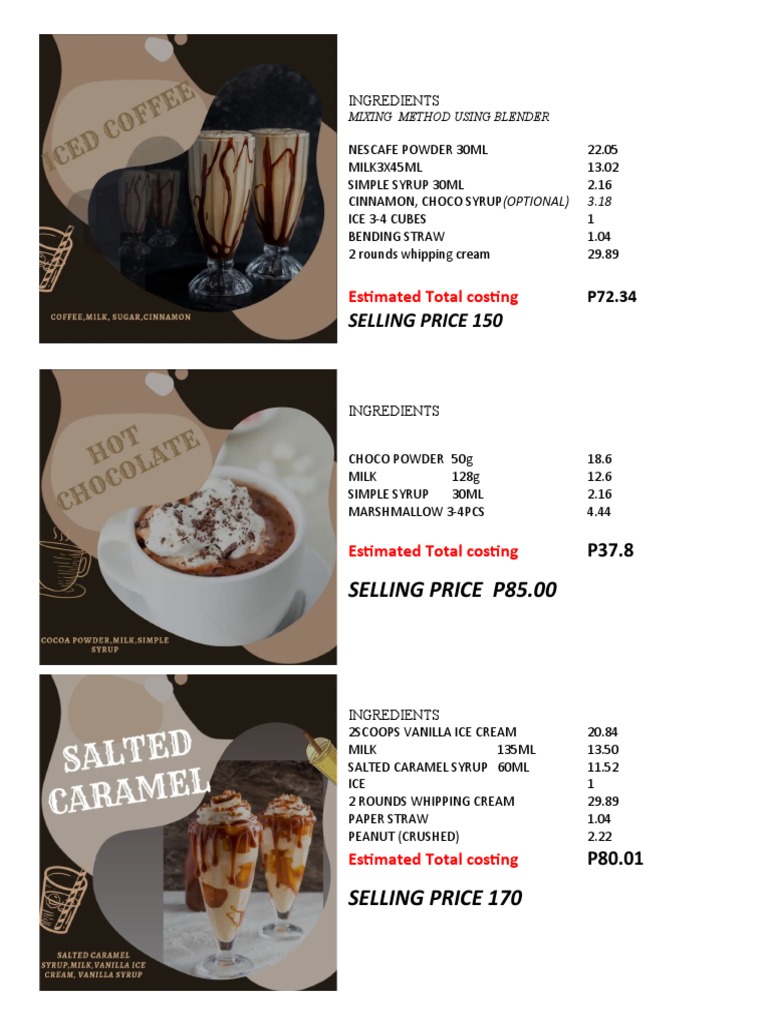 Ingredients Bar by Rhen | PDF