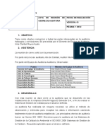 3.6 Realizacion de La Reunion de Cierre