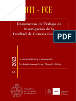 2022 - La Sustentabilidad y El Desempeño