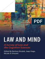 Law and Mind A Survey of Law and The Cognitive Sciences (Bartosz Brożek (Editor), Jaap Hage