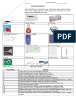 Laboratory Apparatus - Practice Exercise