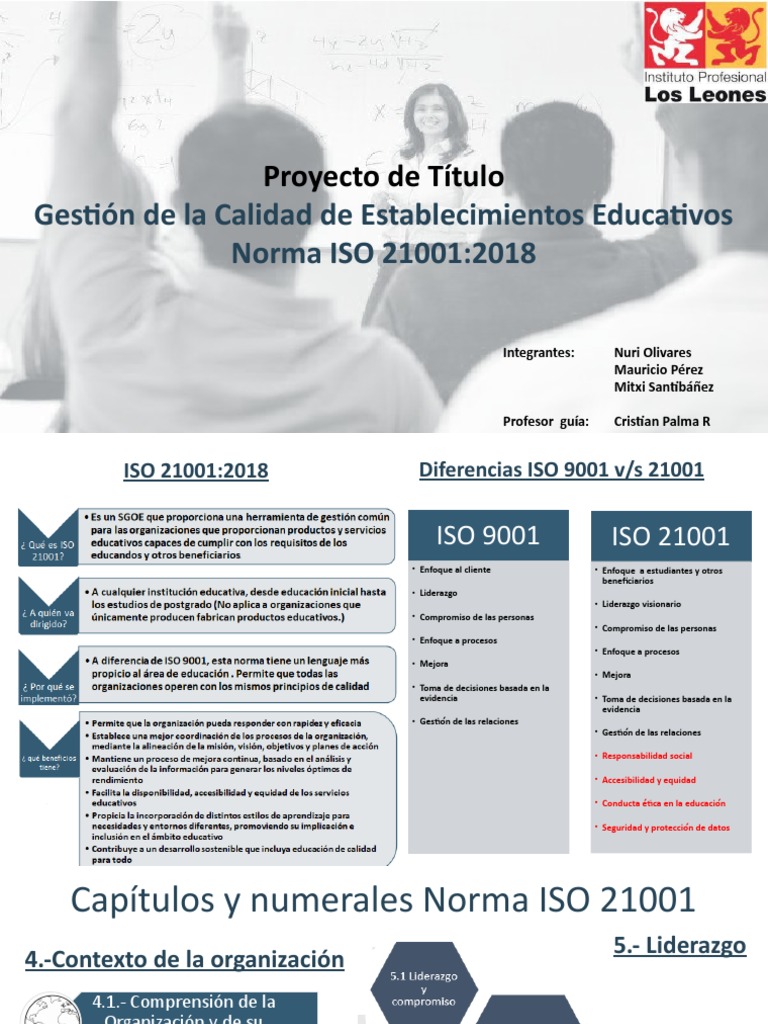 7 Sem Clase Iso 21001 | PDF | Maestros | Método de enseñanza