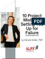 10 Project Mistakes Setting You Up For Failure