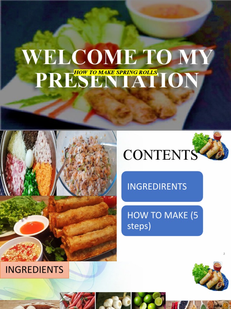 Spring Roll Recipe Guide | PDF