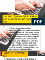 Online Communities & Social Networking in Education