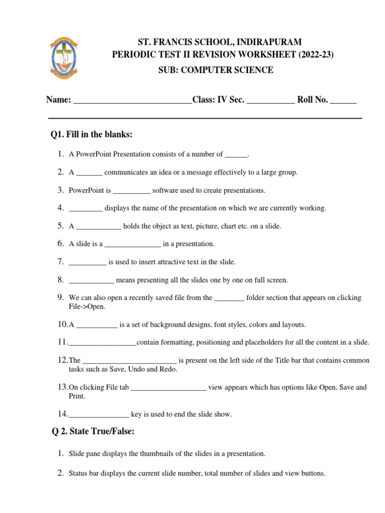 Class 4 Pt2 Worksheet Pdf Microsoft Power Point Window Computing
