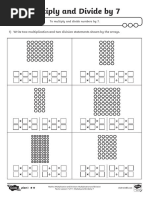 Activity Sheets Multiply and Divide by 7