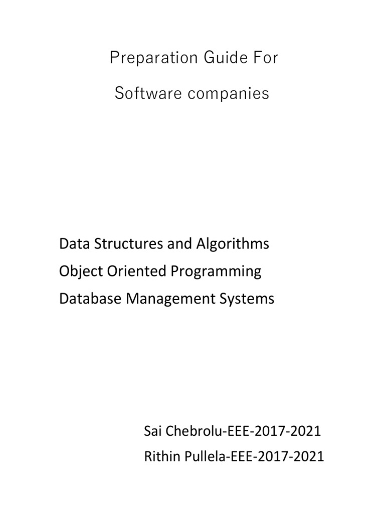 Software prep guide pdf