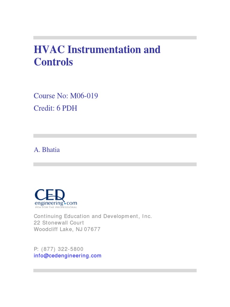 Instrumentation and Controls Hvac PDF Flow Measurement Control