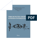 2018 Temas de Politica Linguistica No Processo de Integração Regional Com Capa