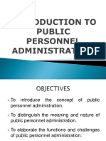 Public Personnel Administration