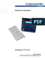 Manual operação indicador pesagem Confiantec CTC-RX